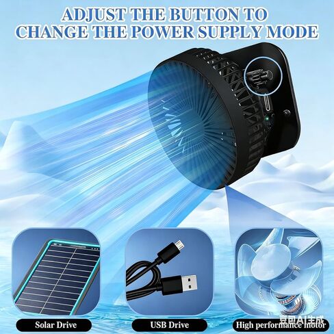 قبعة مروحة تعمل بالطاقة الشمسية، قبعة مع مراوح تعمل بالطاقة الشمسية، قبعة صيد خارجية بمروحة شمسية ذات حافة واسعة، 2 مراوح شمسية باللون الأسود in Kuwait