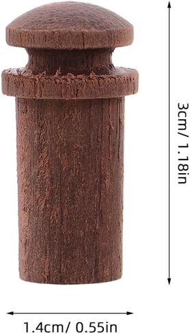 Cabilock 3Pcs Wooden Guitar Strap Buttons, Solid Rosewood Maple Ebony End Pins for Acoustic Electric Guitar Bass Ukulele, 12mm Replacement Strap Lock Pins Accessory in Kuwait