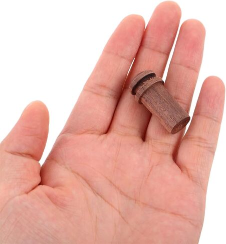 Cabilock 3Pcs Wooden Guitar Strap Buttons, Solid Rosewood Maple Ebony End Pins for Acoustic Electric Guitar Bass Ukulele, 12mm Replacement Strap Lock Pins Accessory in Kuwait