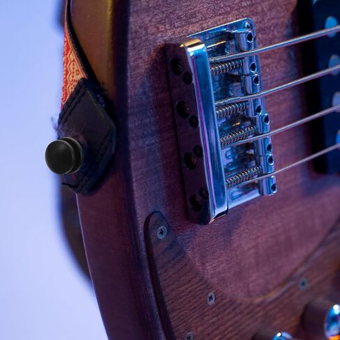 Cabilock 3Pcs Wooden Guitar Strap Buttons, Solid Rosewood Maple Ebony End Pins for Acoustic Electric Guitar Bass Ukulele, 12mm Replacement Strap Lock Pins Accessory in Kuwait