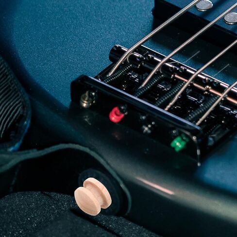 Cabilock 3Pcs Wooden Guitar Strap Buttons, Solid Rosewood Maple Ebony End Pins for Acoustic Electric Guitar Bass Ukulele, 12mm Replacement Strap Lock Pins Accessory in Kuwait