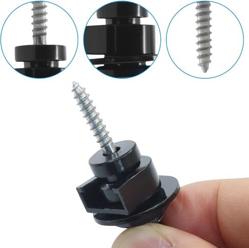 4 Pack Black Metal Guitar Strap Locks – Quick Release Metal Guitar Strap Locks, Secure Guitar Strap Buttons for Classical Acoustic Electric Guitar Bass in Saudi Arabia