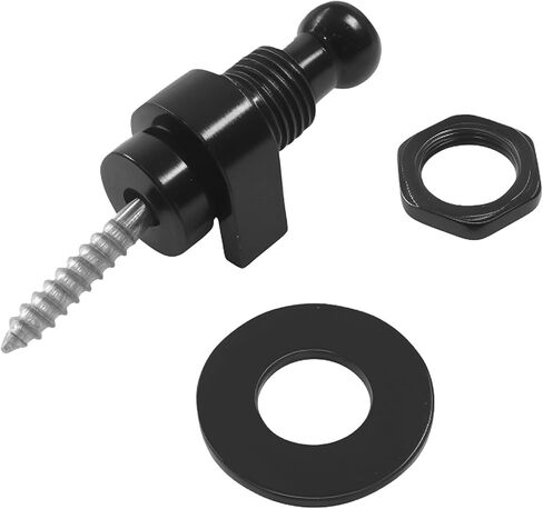 4 Pack Black Metal Guitar Strap Locks – Quick Release Metal Guitar Strap Locks, Secure Guitar Strap Buttons for Classical Acoustic Electric Guitar Bass in Saudi Arabia