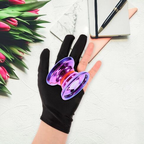 8 قطعة قفازات يويو تنفس ثلاثة أصابع قفازات تدريب البلياردو السنوكر إكسسوارات رياضية أسود أحمر النبيذ للرجال والنساء in Kuwait