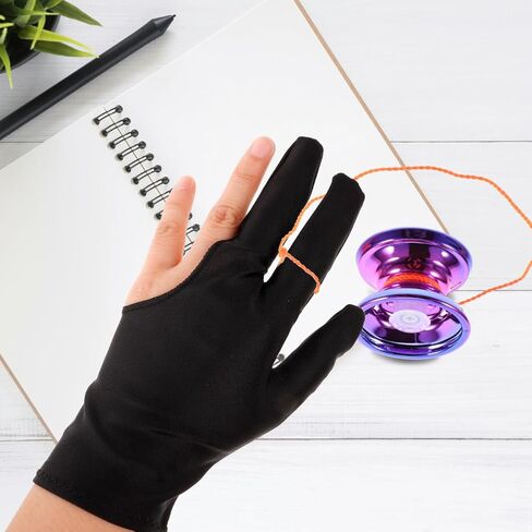 8 قطعة قفازات يويو تنفس ثلاثة أصابع قفازات تدريب البلياردو السنوكر إكسسوارات رياضية أسود أحمر النبيذ للرجال والنساء in Kuwait