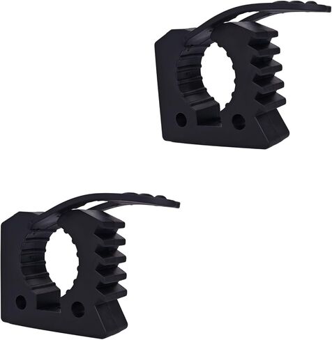 Quick-Release Clamp Mount Kit, Shovel Holder, Car Accessories for Roof Rack, Rubber Clamp Grip, 1-1/7" to 1-3/7" Diameter Tools (8P), Black in Kuwait