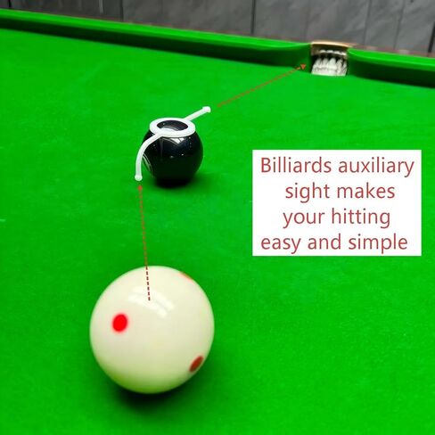 5-Pack Billiard Training Aids, Billiards Angle Trainer for 2-1/4" Balls, Improve Shot Accuracy, Ideal for Beginners & Intermediate Players, Includes Billiard Glove (White/Black) in Saudi Arabia
