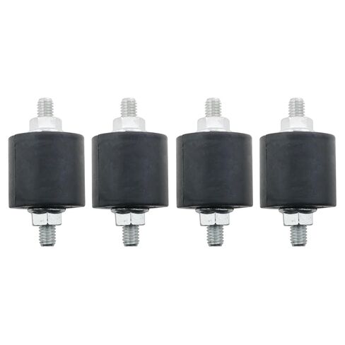 4PCS M6 Rubber Vibration Isolation Mount Damping Device with Bolts Shock Absorber Suitable for Fitness Equipment Air Conditioning Units Bicycles Water Pump Petrol Engines in Kuwait