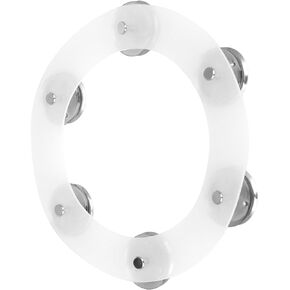 BESPORTBLE Hi-hat Bell for Drum Set, Silicone Double Row Jingles Cymbal Accessory, 6pcs Silver Percussion Tambourine Ring for Drum Performance in Kuwait