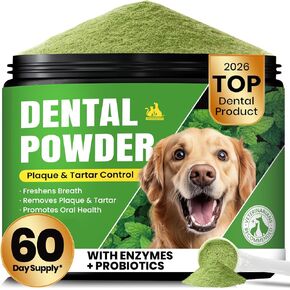 Pet Oral Health Dental Powder for Teeth clening – Powerful Tartar Removal, Supports Healthy Teeth, Suitable for Dogs & Cats in Kuwait