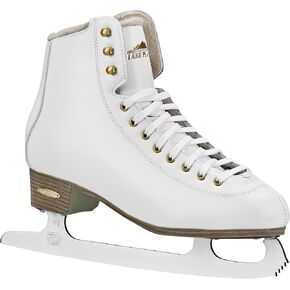 Lake Placid Alpine 900 Women's Traditional Figure Ice Skate, White, Size 6 in Kuwait