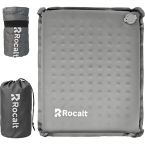 Rocalt Inflatable Seat Cushion, Self-Inflating Memory Foam Airplane Seats Cushion, Portable Air-Foam Stadium Cushion, Lightweight & Compact Bleacher Seat Cushion for Sports Events in Kuwait