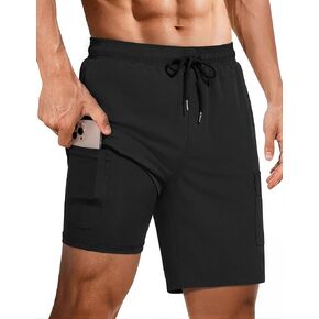 Ekouaer Mens Swim Trunks with Compression Liner 2 in 1 Board Shorts 9" Quick Dry Bathing Suit Swimsuit with Pockets S-2XL in Kuwait