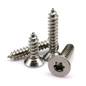 M5 M6 12/14/16-50 مللي متر 304 الفولاذ المقاوم للصدأ ستة الفص توركس شقة غاطسة رئيس الأمن المسمار 5/10 قطعة (30 مللي متر ، 5 قطعة M6) in Kuwait