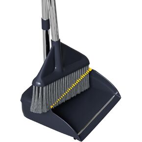 مجموعة مكنسة MOPUP ومجارف، مكنسة بمقبض قابل للتعديل بطول 52 بوصة مع أسنان مجرفة لتنظيف الشعر ذاتيًا ومناسب للمكتب المنزلي والمطبخ in Kuwait