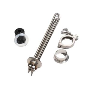 1.5" Tri-Clamp Heater 1.5-5.5KW for Brewing & Water Heating - 220V Stainless Steel Heating Element(220V 2.5KW 215mmL) in Kuwait