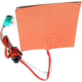 Silicone Heater with Mechanical Knob Thermostat - 120-240W, Temperature 30-150°C, Multiple Sizes with Mounting Holes(180C Thermostat,12V-100x200mm) in Kuwait