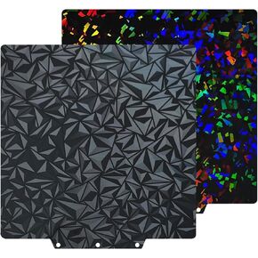 PEO+PEF Build Plate for Adventurer AD5X/5M/5M Pro,Smooth Diamond+Rainbow Confetti Heat Bed Flexible Platform for Neptune 3 Pro/4, Kobra, Ender 3/3 Pro/3S1/3 v2, CR 20/CR 20 Pro, Ender 5/5 Pro in Kuwait