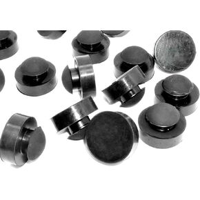 Rubber Push in Bumpers Hole Plug - 1/2" Rubber Push-in Feet, 1" OD x 1/2" Height (4) in Kuwait