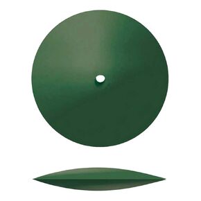 عجلة كاشطة مطاطية من Dedeco Sunburst للأداة الدوارة - عجلة حافة سكين 7/8 بوصة (22 مم)، ملحقات أدوات دوارة تلميع، خشنة للغاية 50 حبيبة، أكسيد الألومنيوم باللون الأخضر الداكن - 12 قطعة في كل عبوة in Kuwait