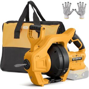 Cordless Drain Auger Compatible with De-walt 20V Battery, Auto-Feed Plumbing Drain Snake with 23.62FT Replaceable Cable, Drain Clog Cleaner Tool for Sink, Toilet, Bathtub, Sewer (Battery Not Included) in Kuwait