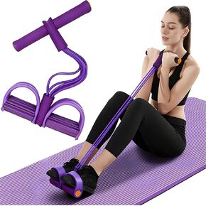 Multifunction Tension Rope, 6-Tube Elastic Yoga Pedal Puller Resistance Band, Natural Latex Tension Rope Fitness Equipment, for Abdomen/Waist/Arm/Leg Stretching Slimming Training in Saudi Arabia