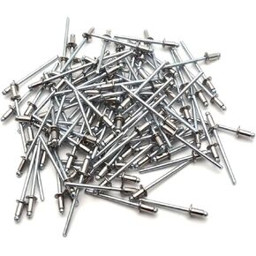 Antrader 1/8" x 1/4" 304 Stainless Steel Blind Rivets Pull Rivets Rivets Core Decoration Rivets Pack of 100 in Kuwait