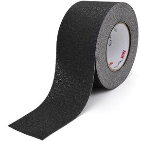 شريط مضاد للانزلاق منقوش من S&X - 3 بوصة × 60 قدم، شريط أسود غير قابل للانزلاق مع سطح حبيبي مزخرف للسلالم والأرضيات والمنحدرات - مقاوم للماء، شديد التحمل in Kuwait