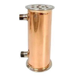مشبك 3 بوصة 76 مم شفة OD91mm مكثف نحاسي، مزيل البلغم، ارتداد، جهاز تقطير 200 مم، 9 أنابيب 99,9% in Kuwait
