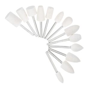 13 قطعة ورأى الصوف تلميع عجلات التلميع مع 3 مللي متر عرقوب للمجوهرات الزجاج مرآة تلميع أداة دوارة طحن رؤساء عدة in Kuwait