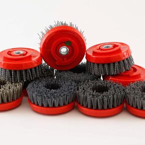 4" Antiquing Silicon Carbide Brushes -Grit 36/80/500 for Granite & Marble in Saudi Arabia