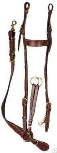 CHALLENGER Horse Australian Outrider Brown Leather Martingale Breastplate 110BP325BR-F in Saudi Arabia