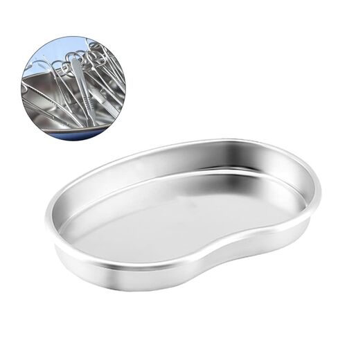 صينية من الفولاذ المقاوم للصدأ وعاء الكلى حوض على شكل الكلى طبق معدني قابل لإعادة الاستخدام S in Kuwait