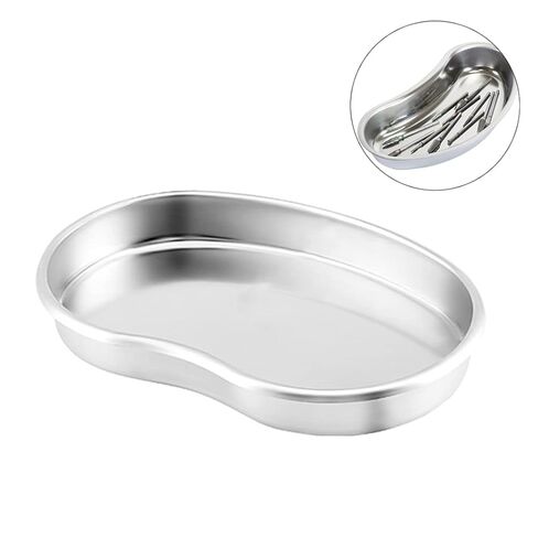 صينية من الفولاذ المقاوم للصدأ وعاء الكلى حوض على شكل الكلى طبق معدني قابل لإعادة الاستخدام S in Kuwait