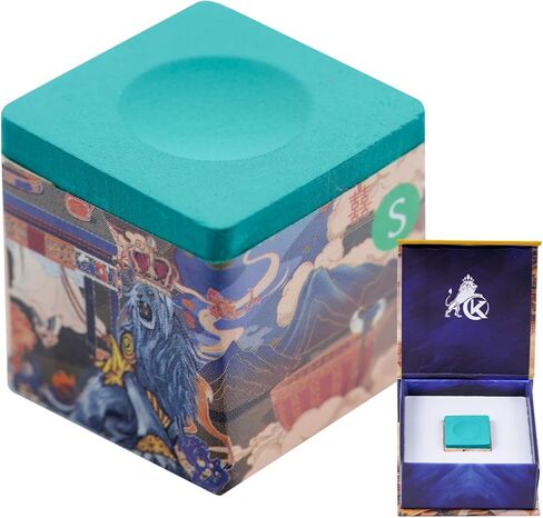 KONLLEN Billiard Chalk, Nano High Grip Pool Cue Chalk, Low Dust, Long Lasting, Fewer Miscues, Enhanced Spin Control, Professional Chalk for Pool Cue Tips (S/M/H) in Kuwait