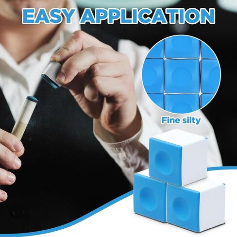 72 Pcs Pool Chalk Cubes, Billiard Cue Chalks, Pool Stick Chalk Table Accessories for Clubs Bars Home in Saudi Arabia
