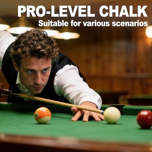 Pool Cue Chalk 4 Pack, Nano Billiard Chalk Round Cue Chalk, Smooth Low Residue Pool Chalk, Reduce Miscue, Durable Long Lasting Chalk for Pool Table, Bars, Clubs & Home – Green in Kuwait