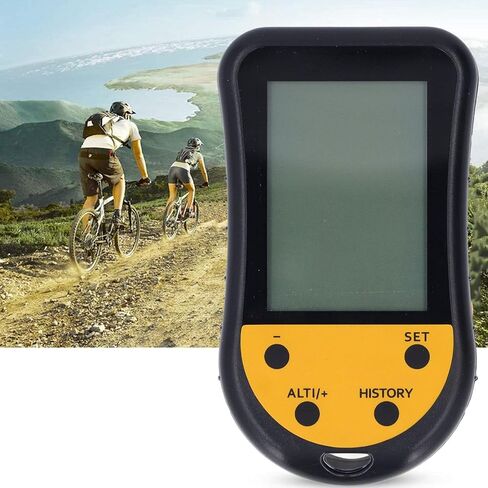Digital Altimeter Multifunctional LCD Backlit Display Portable Compass Altimeter Barometer Thermometer for Outdoor Sports ABS Material in Saudi Arabia