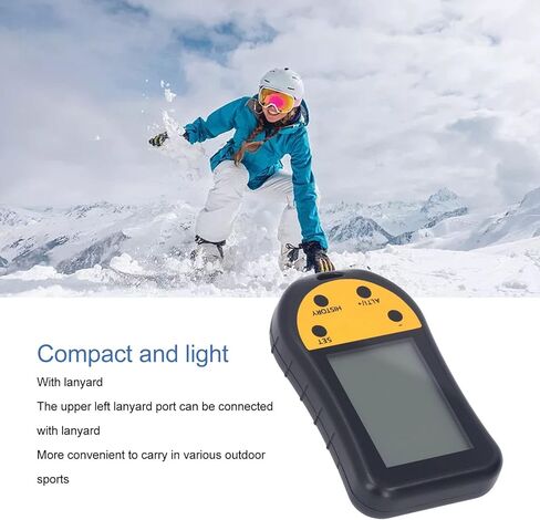 Digital Altimeter Multifunctional LCD Backlit Display Portable Compass Altimeter Barometer Thermometer for Outdoor Sports ABS Material in Saudi Arabia