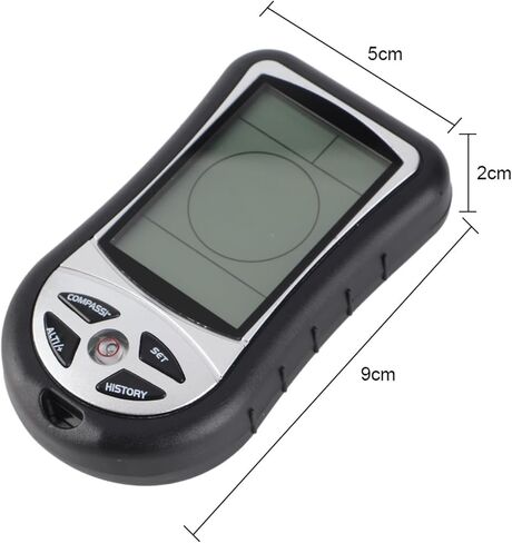مقياس الارتفاع الرقمي متعدد الوظائف، بوصلة، توقعات الطقس للمشي لمسافات طويلة في الهواء الطلق وصديق للبيئة، مصنوع من البلاستيك المصنوع من مادة ABS الرقمية المتينة in Kuwait