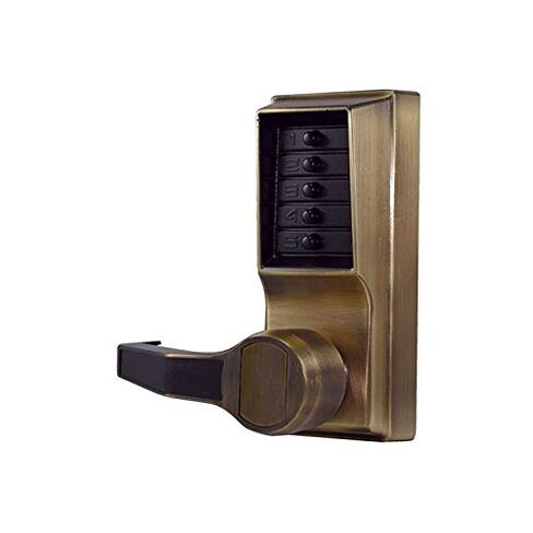Push Button Lock, Entry, Antique Brass in Kuwait