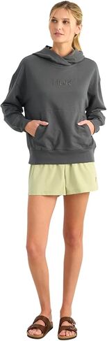 HUK Women's Edisto Terry Hoodie, Lightweight Terry Cloth Pullover, Casual Coastal Fishing Hoodie for Women in Saudi Arabia