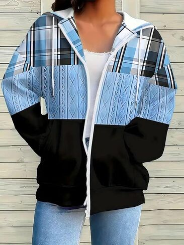 Women's 2025 Zip Up Y2K Hoodies Casual Long Sleeve Sweatshirts Fall Spring Track Jackets with Pockets in Saudi Arabia
