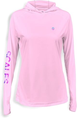 SCALES Tide Dye Flyer Womens Hooded Performance Shirt in Saudi Arabia