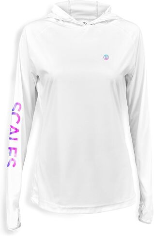 SCALES Tide Dye Flyer Womens Hooded Performance Shirt in Saudi Arabia
