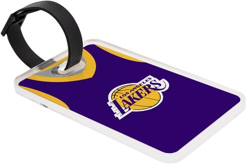 علامة الأمتعة Desert Cactus Los Angeles Lakers - بطاقة تعريف السفر الرسمية لكرة السلة الوطنية لكرة السلة LA Lakers NBA للحقائب والحقائب والحقائب المحمولة (علامة الأمتعة الأكريليك D) in Kuwait