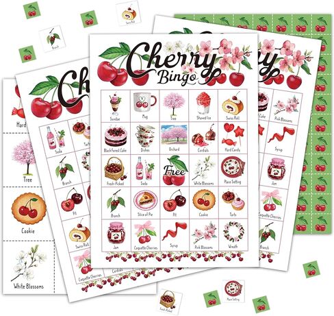 Picnic Bingo Cards لأصدقاء العائلة ، ألعاب البنغو الصيفية للبالغين ، مستلزمات زخارف الحفلات في التخييم الصيفي ، وبطاقات لعبة السفر في الهواء الطلق ، و 24 لاعبًا بطاقات لعبة -01 in Kuwait