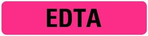EDTA Medical Labels - .375 x 1.625 Laboratory Identification Stickers - Permanent Adhesive - 500 Labels Per Roll in Saudi Arabia