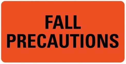 Fall PRECAUTIONS Medical Labels in Saudi Arabia