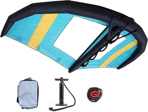 Inflatable Surfing Wing Windsurfing Sail,Lightweight Stable Inflatable Kite Hydrofoil,Wind Surfing Surfboard and Sail,with Storage Bag Kiteboard,5m³ in Kuwait